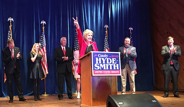 Republican U.S. Sen. Cindy Hyde-Smith of Mississippi won a 2018 special election and a 2020 regular election by making a single overarching promise—to support President Donald Trump. Photo by Kayode Crown