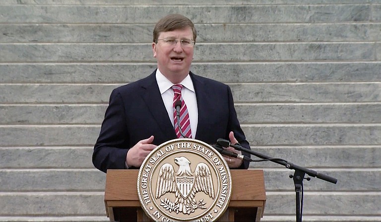 In his “State of the State” address, Gov. Tate Reeves extolled Missippian’s industriousness and perseverance while proposing to abolish state income tax. Photo courtesy State of Mississippi
