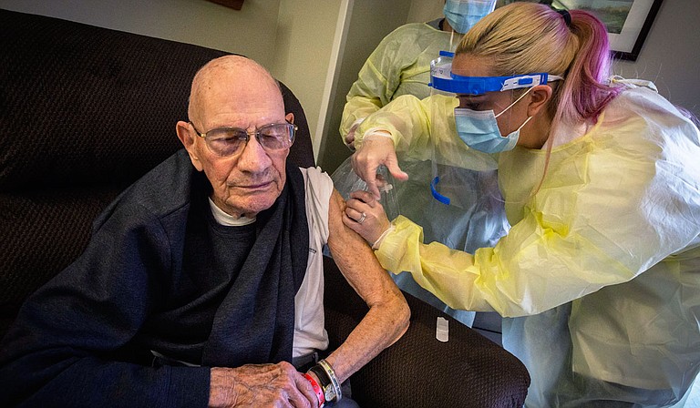 Thirty percent of Mississippians age 70 and up have received their first vaccine dose, while 20% of those 60 and older have been vaccinated. Photo by New Jersey Department of Military and Veterans Affairs Photo by Mark C. Olsen