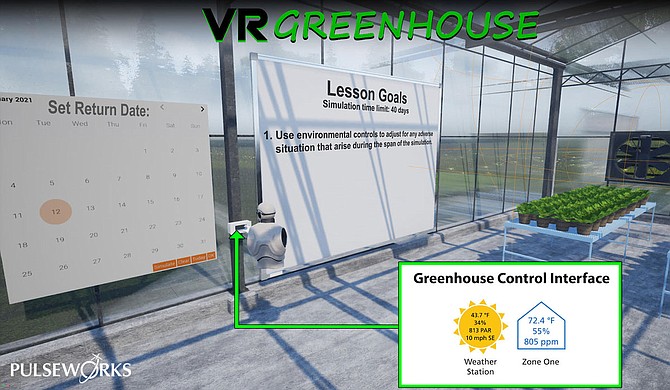 Mississippi State University recently launched a 3D virtual-reality greenhouse project as part of its Future Growers Technology Initiative. Photo courtesy Pulseworks, LLC