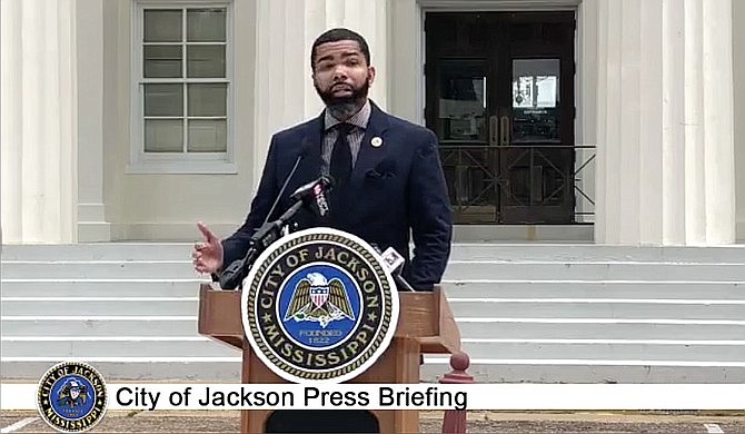 Mayor Chokwe Antar Lumumba this evening issued a proclamation declaring a civil emergency for the entire City of Jackson in anticipation of inclement weather over the weekend and into next week. Photo courtesy City of Jackson
