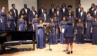 In honor of Black History Month, Jackson State University’s Concert Chorale recently performed a spiritual rendition of “Lord, How Come We Here,” which the university presented online in partnership with Mississippi Public Broadcasting and the Two Mississippi Museums in Jackson. Photo courtesy JSU