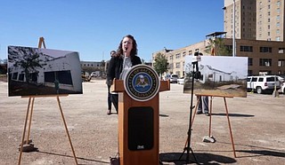 City of Jackson Department of Planning and Development Director Jordan Hillman explained the different work the department is doing to combat blight in the capital city at a media briefing on March 8. Photo courtesy City of Jackson