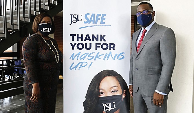 Jackson State University recently launched an incentive program called "Thank You for Masking Up" that will give students the chance to win gift cards ranging from $25 to $100 each week through the beginning of May. Photo courtesy Charles A. Smith/JSU