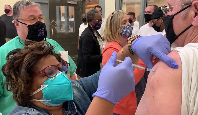 The Mississippi Department of Corrections began vaccinating the state’s prison population on Friday, starting with the entire Central Mississippi Correctional Facility. Photo courtesy MDOC.