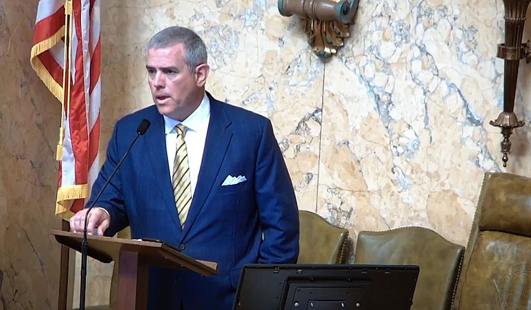 The House passed the bill the day after it was introduced. Republican House Speaker Philip Gunn said phasing out the income tax could spur economic growth. Photo courtesy State of Mississippi
