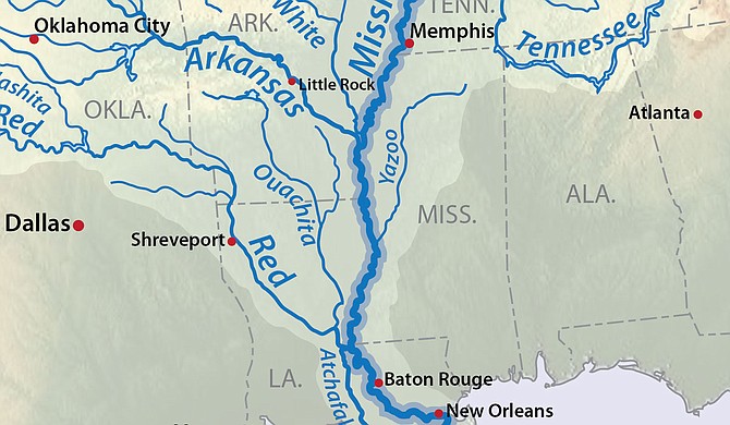 A coalition of conservation groups is suing the U.S. Army Corps of Engineers over a massive flood-control project in the south Mississippi Delta they say was hastily approved in the final days of the Trump administration. Photo courtesy USGS