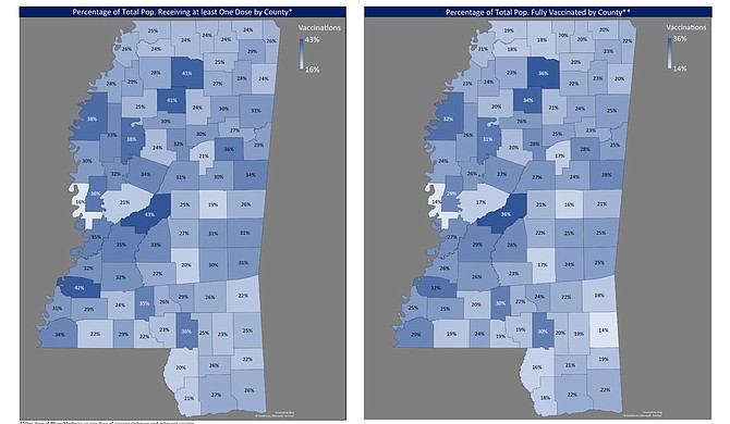 Almost two-thirds of Mississippi residents 65 and older have received at least one dose of the coronavirus vaccine, state health officials said Wednesday. Photo courtesy MSDH