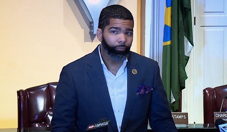 Mayor Chokwe A. Lumumba said at a press briefing on Monday, May 10, 2021, that providing services to those experiencing mental distress is vital. Photo courtesy WAPT