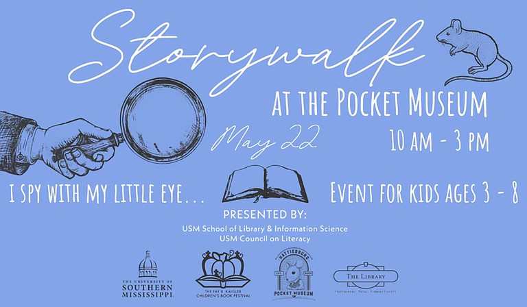 The University of Southern Mississippi's School of Library and Information Science will host a literacy and physical activity-themed event called StoryWalk on Saturday, May 22, from 10 a.m. to 3 p.m. at the Hattiesburg Pocket Museum. Photo courtesy USM