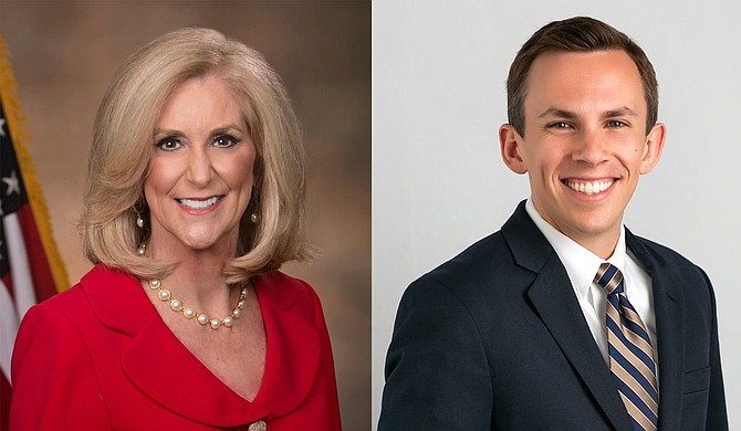 Attorney General Lynn Fitch (left) and Auditor Shad White (right) announced Monday that the state had reached the settlement with Centene Corp., which it called the largest Medicaid managed care organization in the U.S. Photo courtesy State of Missisippi