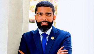 Mayor Chokwe A. Lumumba called on the people to join in moving the City forward at his swearing in for a second term on Thursday, July 1, at Jackson Convention Complex. Photo courtesy City of Jackson