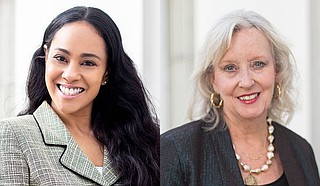 Jackson City Council members voted 4-3 Tuesday to elect Virgi Lindsay (right) as council president and Angelique Lee (left) as vice president. Photo courtesy City of Jackson