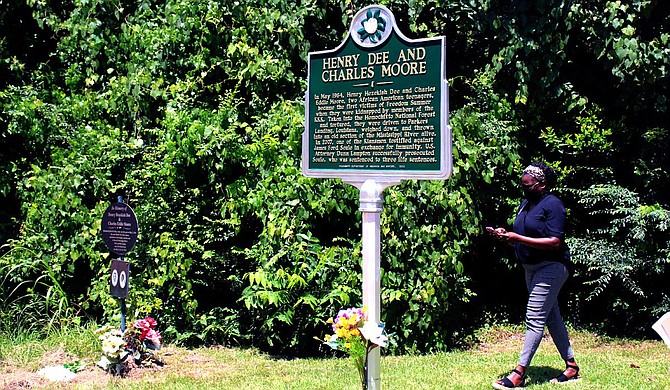 Friends and relatives gathered Thursday in a tiny town in southwestern Mississippi to dedicate a new state historical marker honoring two young Black men who were kidnapped and killed by Ku Klux Klansmen 57 years ago. Photo by Emily Wagster Pettus via Associated Press