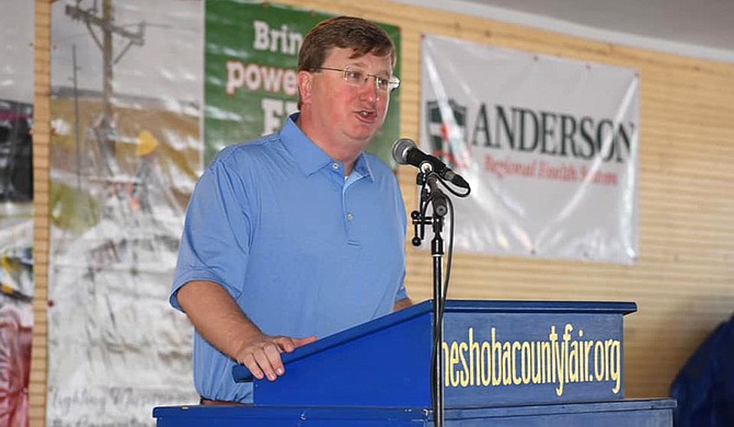 At this year’s Neshoba County Fair, Gov. Tate Reeves took the opportunity to call the Centers for Disease Control and Prevention’s newly revised mask guidelines, “foolish” and “harmful.” Photo courtesy Tate Reeves Facebook
