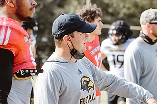 After a flux of changes to its coaching staff, the University of Southern Mississippi named Will Hall as its new head coach on Dec. 7, 2020. This year will mark Hall’s first full year of directing the Golden Eagles’ play. Photo courtesy USM