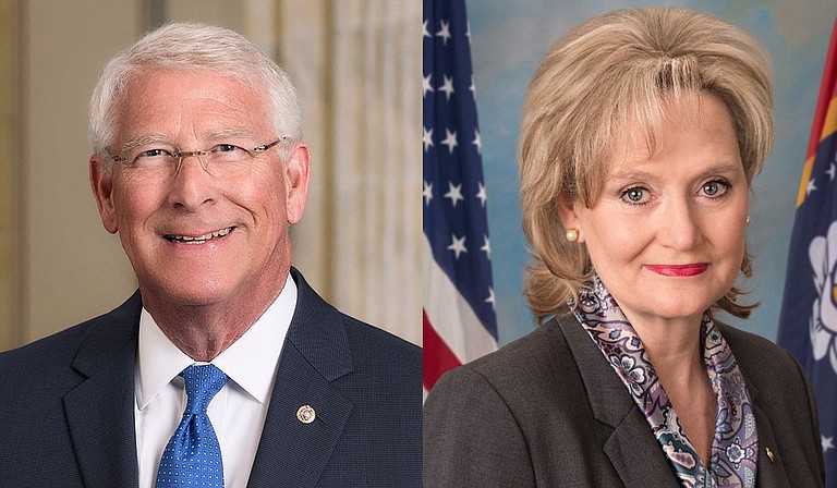 Sen. Roger Wicker (left) was involved in bipartisan discussions that crafted the bill. He voted for the measure when it passed the Senate last week, saying the federal spending would help Mississippi. Sen. Cindy Hyde-Smith (right) voted against the bill, saying the price tag is too large. Photo courtesy U.S. Senate