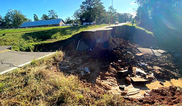Hurricane Ida damaged at least 164 homes in Mississippi, destroying six of those and leaving 42 with major damage, state officials said Wednesday. Photo courtesy Mississippi Highway Patrol