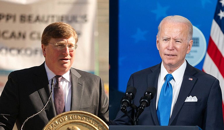 President Joe Biden listed broad new requirements for federal workers and large private companies this week in order to combat the still increasing rate of COVID-19 spread. Gov. Tate Reeves fought back against the order yesterday and today. Photos courtesy Gov. Tate Reeves and Adam Shultz