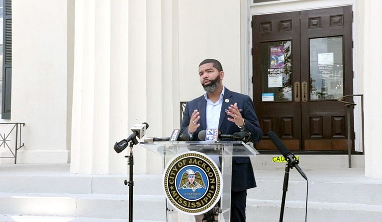 Mayor Chokwe A. Lumumba declared a state of emergency on Friday, Sept. 17, 2021, which gives him the authority to get a temporary waste collection and hauling services contract for the City. Photo courtesy City of Jackson