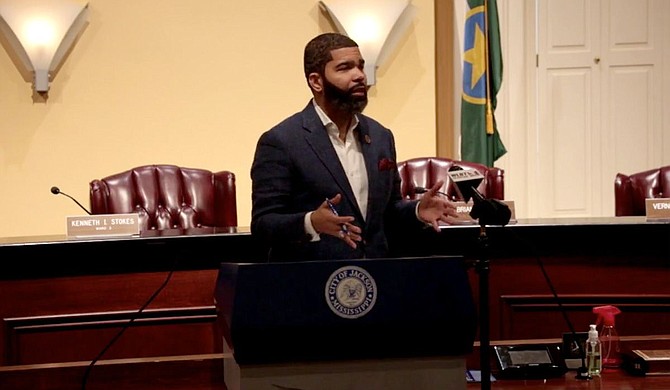 Mayor Chokwe A. Lumumba said at a press briefing on Sept. 20, 2021, that the City of Jackson had executed an emergency garbage disposal contract. However, on Wednesday, Sept. 22, the City Council rescinded the mayor's Sept. 17 emergency declaration, which canceled the emergency contract. Photo courtesy City of Jackson