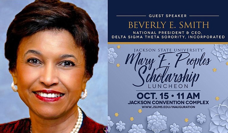 Beverly E. Smith, national president and chief executive officer for Delta Sigma Theta Sorority, Inc. will serve as the keynote speaker for JSU's 2021 Mary E. Peoples Scholarship Luncheon. Photo courtesy JSU