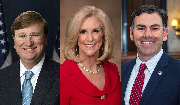 The Mississippi Board of Election Commissioners—made up of Gov. Tate Reeves, Attorney General Lynn Fitch and Secretary of State Michael Watson—said that because only one candidate remained, no election was needed for the District 29 race. Reeves issued an order saying Robert Sanders had been elected. Photo courtesy State of Mississippi