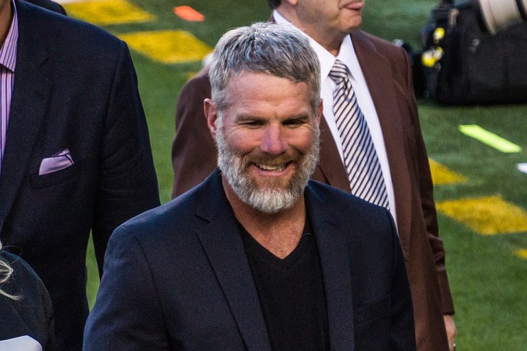 Former NFL quarterback Brett Favre must repay more than $800,000 he received in misspent welfare funds, Mississippi State Auditor Shad White said in a letter today. Photo by Arnie Papp/Wikimedia Commons