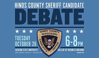 Jackson State University's Department of Political Science will host a debate between Hinds County Sheriff candidates running to fill the position of the late Lee D. Vance on Tuesday, Oct. 26, at 6 p.m. Photo courtesy JSU