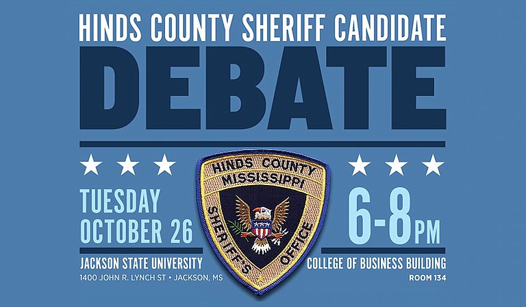 Jackson State University's Department of Political Science will host a debate between Hinds County Sheriff candidates running to fill the position of the late Lee D. Vance on Tuesday, Oct. 26, at 6 p.m. Photo courtesy JSU