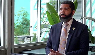 Jackson Mayor Chokwe A. Lumumba gave a speech this week, outlining his administration’s accomplishments and goals for his second term in office. Photo courtesy City of Jackson.