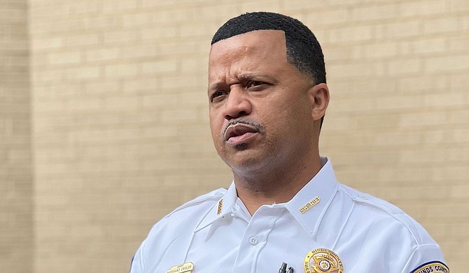 Interim Hinds County Sheriff Marshand Crisler said at a press briefing on Tuesday, Oct. 19, that his office is doing eve rything it can to make the Raymond Detention Center safe but needs the Board of Supervisors' assistance. Photo by Kayode Crown