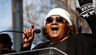 Jamie Scott, a woman who won freedom from prison a decade ago after being convicted with her sister in a 1993 armed robbery in Mississippi, then went on to become an advocate for justice, has died of COVID-19. Photo by Rogelio V. Solis via AP
