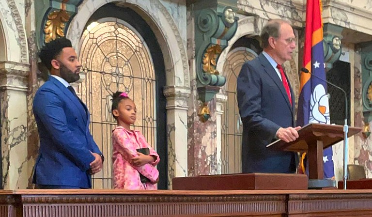 The Mississippi Senate is back up to its full membership of 52 people after Democratic Sen. Rod Hickman of Macon was sworn in Wednesday at the state Capitol. Photo courtesy Mississippi Senate Democratic Caucus