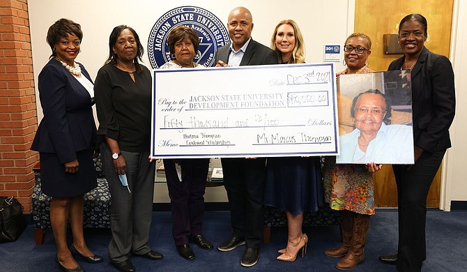 Jackson State University alum Marcus A. Thompson recently established a $50,000 scholarship endowment to help pay for tuition, textbooks, supplies and other fees for eligible Mississippi natives who are studying special education. Photo courtesy Charles A. Smith/JSU