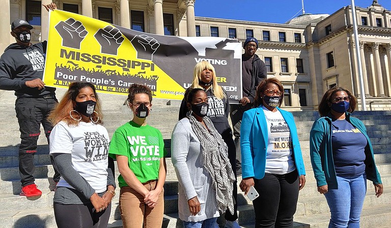 The Mississippi Poor People’s Campaign sponsored an initiative to more easily restore voting rights to convicted felons last year. The group focuses on advocacy for vulnerable populations and is now offering free COVID-19 testing sites in Jackson. Photo by Nick Judin