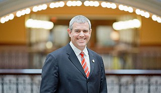 House Speaker Philip Gunn, a Republican, said Tuesday that his goal remains elimination of the income tax. He said legislators and the public should compare the House and Senate plans. Photo courtesy Philip Gunn