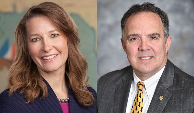 Adrienne Slack (left), vice president and regional executive of the Federal Reserve Bank of Atlanta, and Dr. Chad Miller (right), professor of economic development and graduate coordinator of the Master of Science in Economic Development program at the University of Southern Mississippi, will speak at the university's annual Economic Outlook Forum. Photo courtesy USM