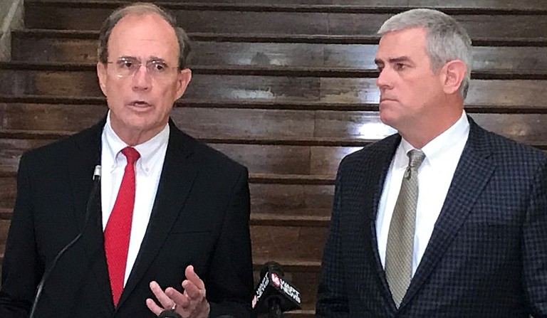 Mississippi House leaders offered a revised proposal Wednesday to phase out the state income tax, sending it to Senate leaders as legislators approach big deadlines to set taxes and spending. Photo courtesy Delbert Hosemann and Philip Gunn