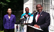 Jonathan Lee announces his candidacy for Jackson mayor. (Audio is muffled near the end.) 