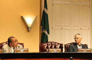 Ward 2 Councilman Chokwe Lumumba (right) officially announced Monday that he plans to run for mayor next year. Council President Frank Bluntson (left) confirmed Monday night that he also intends to enter the race.