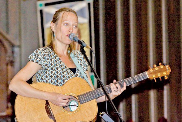 Jackson native Claire Holley performs in front of a small crowd of 163 people at St. Andrew's Episcopal Cathedral.