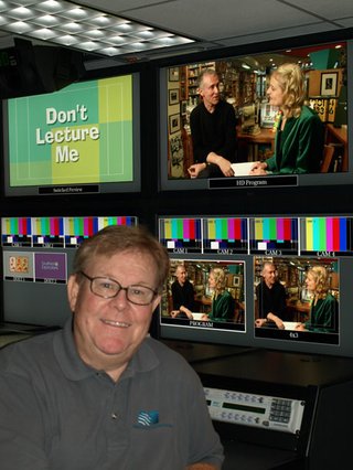 Executive Producer Rick Klein in the Mississippi Public Broadcasting control room.