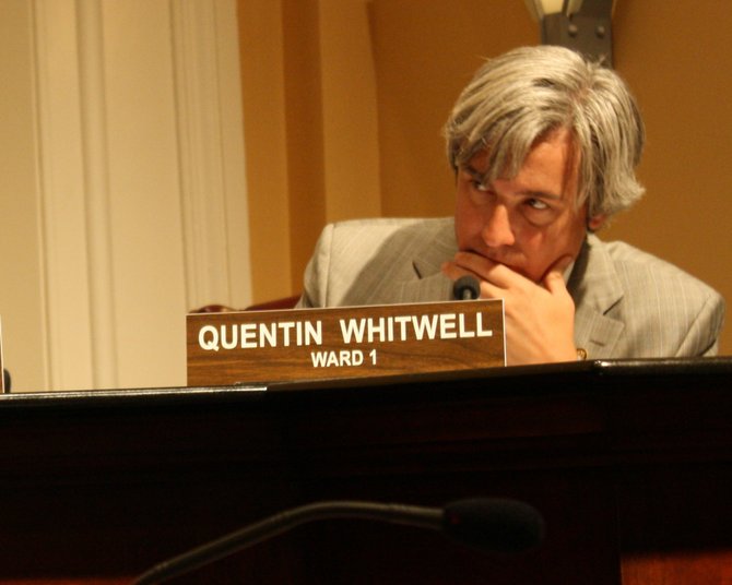 Ward 1 Councilman Quentin Whitwell listens at a Jackson City Council meeting.