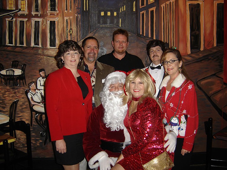 The cast of "Murder Under the Mistletoe" performs its last show Dec. 18 at Trustmark Park.