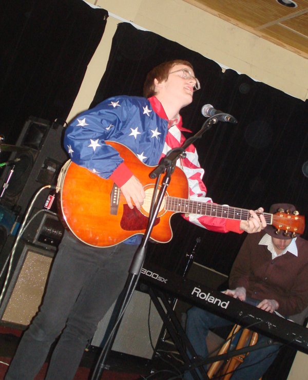 Dent May, of the Cowboy Maloney's Electric City, performs in a March 5 show at Proud Larry's in Oxford.