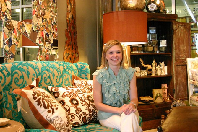Courtney Chinn Peters in her shop, Mosaic.