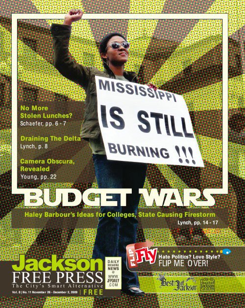 On the cover: Rachel Johns protests the proposed merger of HBCUs at the state capitol.
