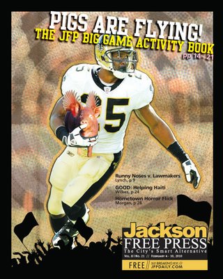 Cover illustration and design by Kristin Brenemen. Photo by Michael C. Hebert/New Orleans Saints