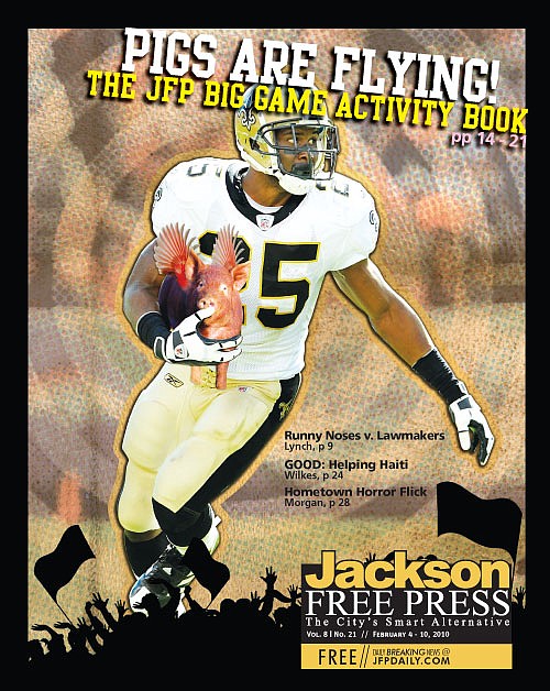 Cover illustration and design by Kristin Brenemen. Photo by Michael C. Hebert/New Orleans Saints